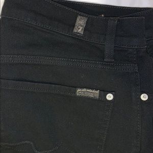 7 For All ManKind Black Jeans